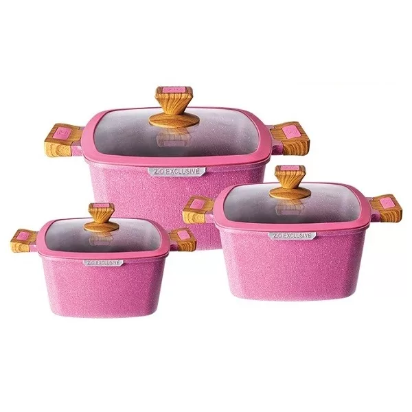 سرویس قابلمه گرانیت 6 پارچه زیو مدل Z-30