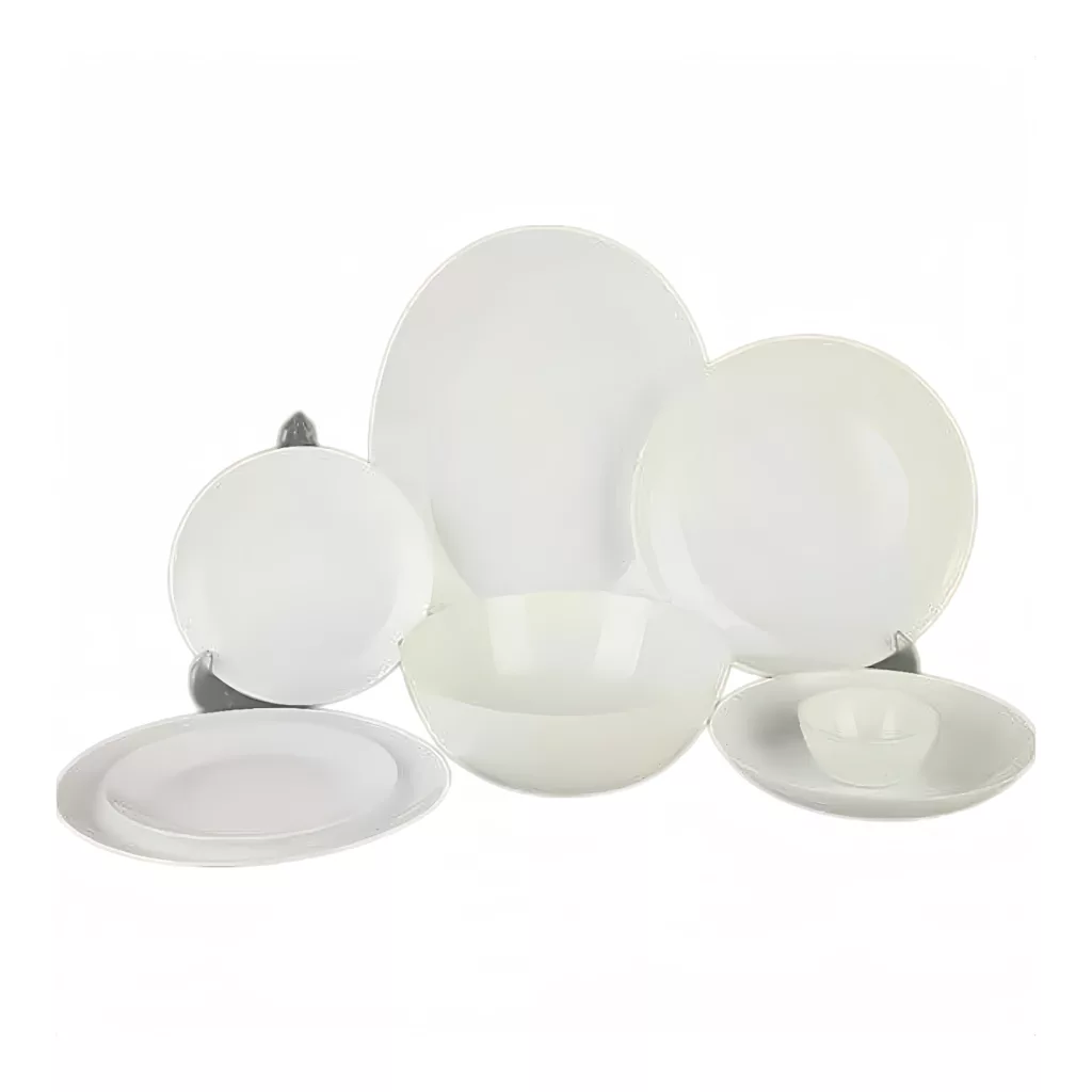 سرویس غذاخوری 26 پارچه گلدن اوپال مدل گرد کد 02