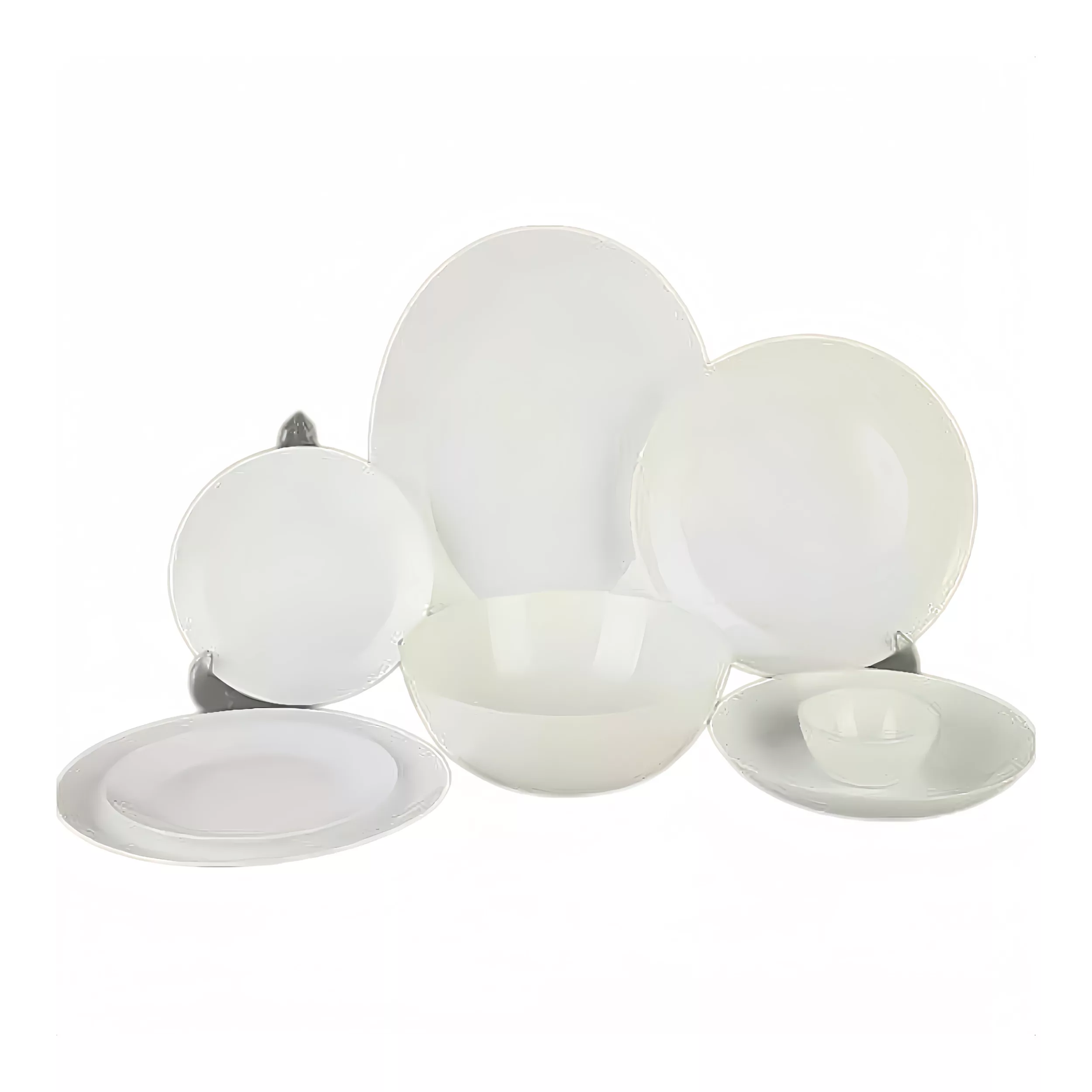 سرویس غذاخوری 26 پارچه گلدن اوپال مدل گرد کد 02