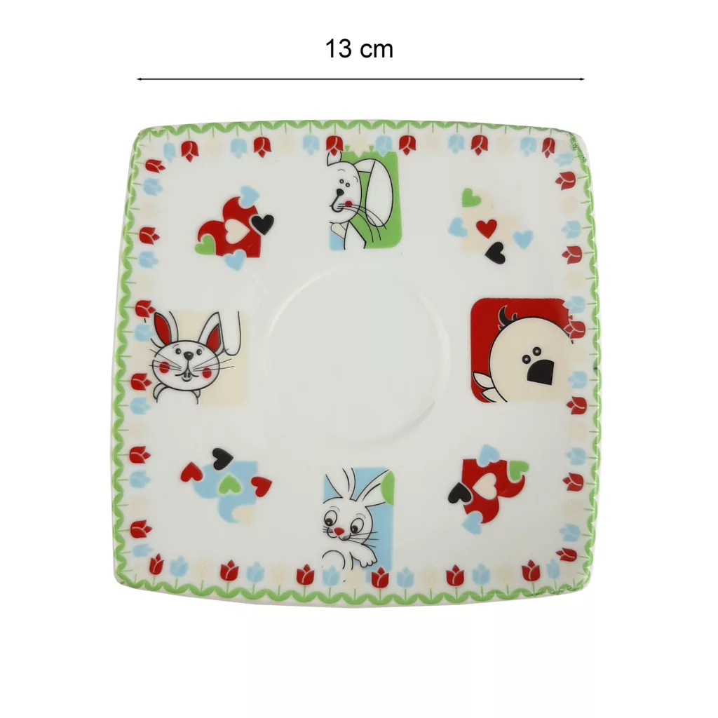 سرویس غذاخوری 5 پارچه کودک ایی پی ام مدل خرگوش خندان