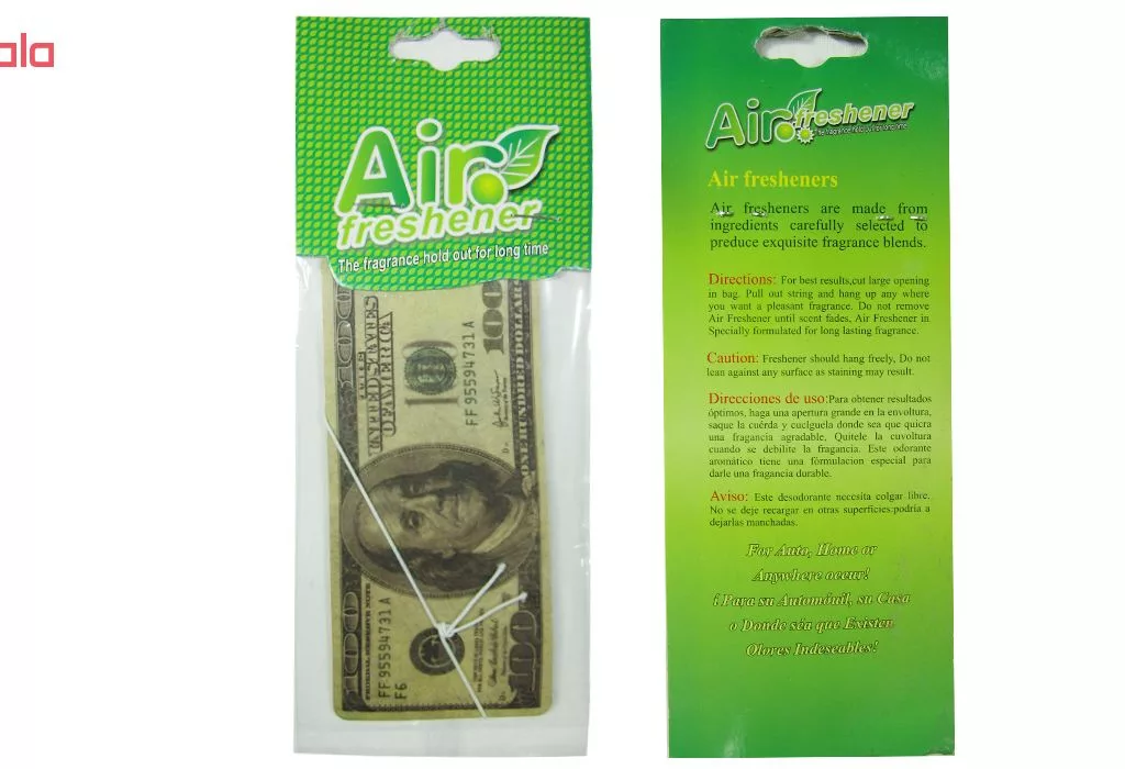 خوشبو کننده خودرو طرح دلار کد 100