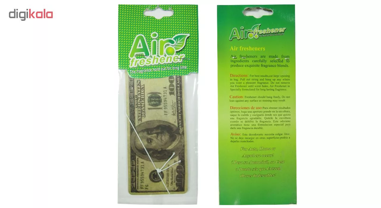 خوشبو کننده خودرو طرح دلار کد 100
