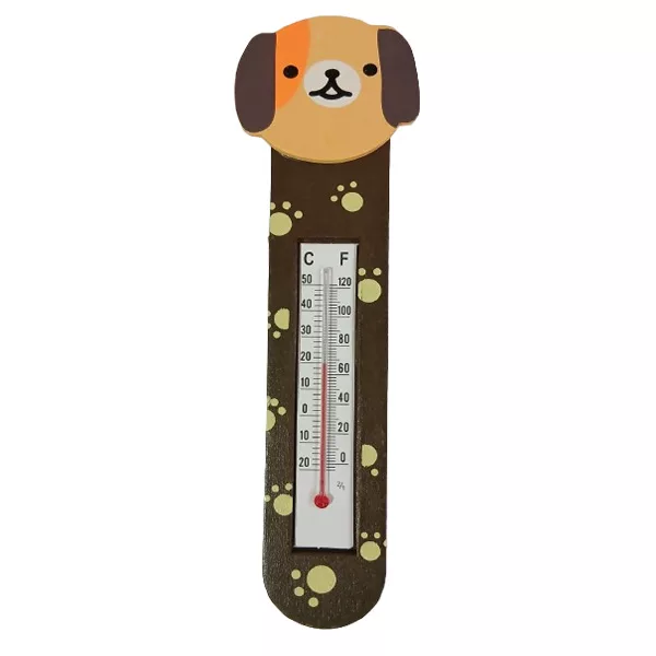 دماسنج‌ محیطی مدل چوبی جیوه ای طرح سگ