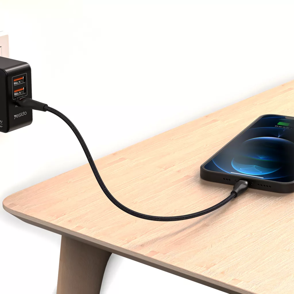 کابل تبدیل usb-C به usb-C یسیدو مدل CA83 طول 0.3 متر