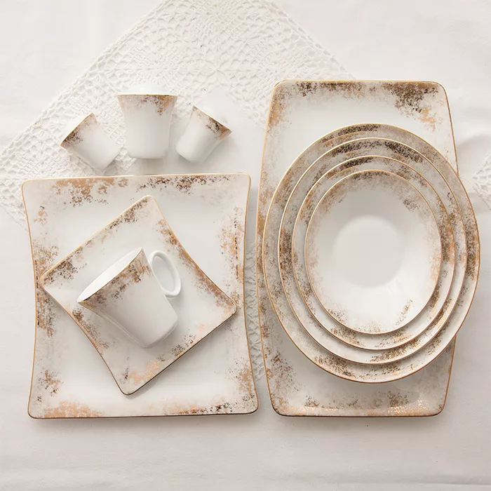 سرویس غذاخوری 97 پارچه چینی زرین ایران مدل کلودیا درجه یک