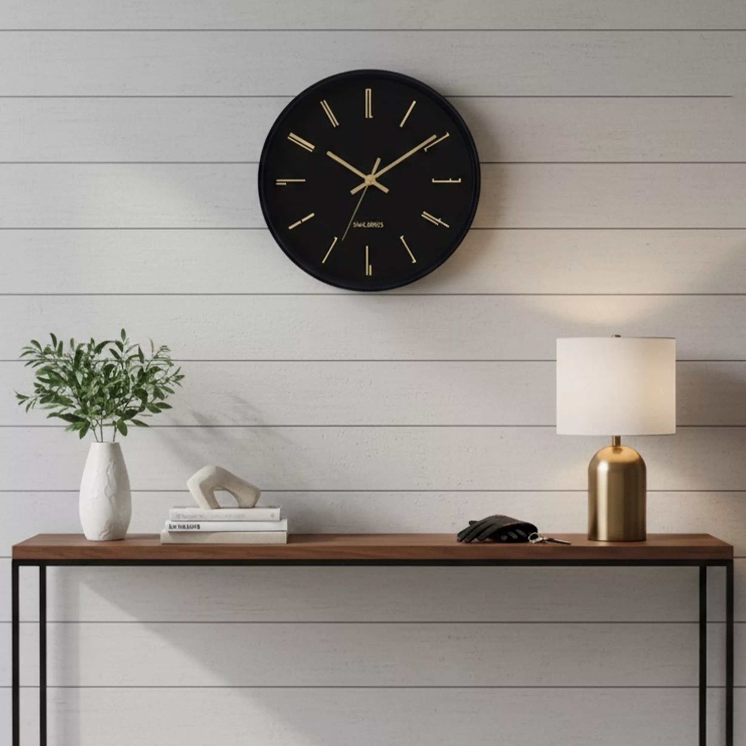 ساعت دیواری کوارتز سال بردز طرح مینیمال مدل CW-935TL