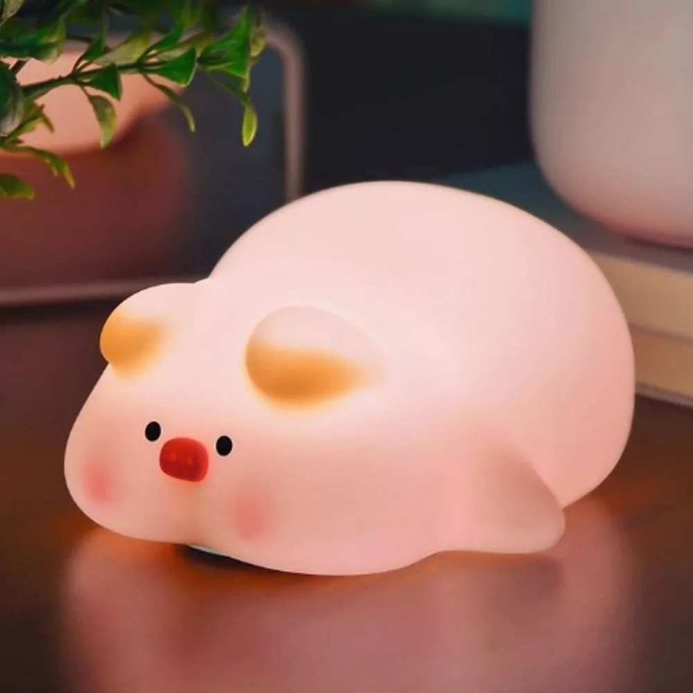 چراغ خواب کودک مدل خوک خسته