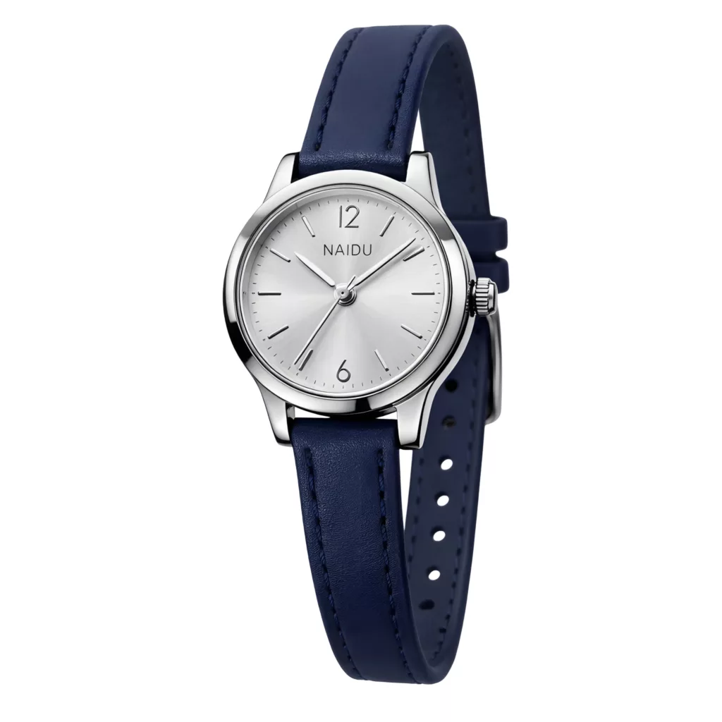 ساعت مچی عقربه‌ای کوارتز زنانه نایدو مدل چرم کلاسیک صفحه گرد کد NAI-02