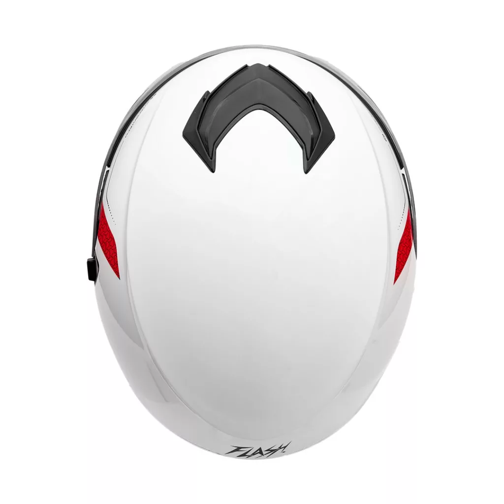 کلاه کاسکت بدون فک فلش مدل 852 glossy blue-white