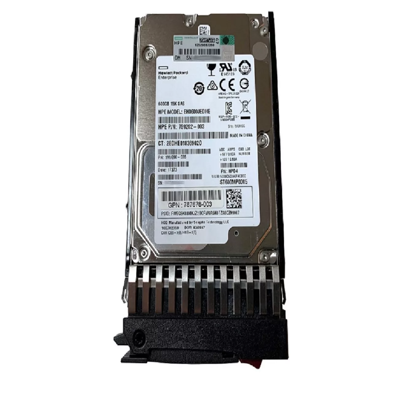 هارد دیسک اینترنال اچ پی ای مدل  600GB 12G SAS 15K J9F42a ظرفیت 600 گیگابایت