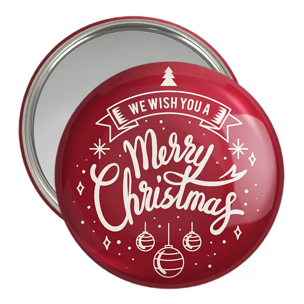 آینه جیبی خندالو مدل کریسمس Christmas  کد 22156