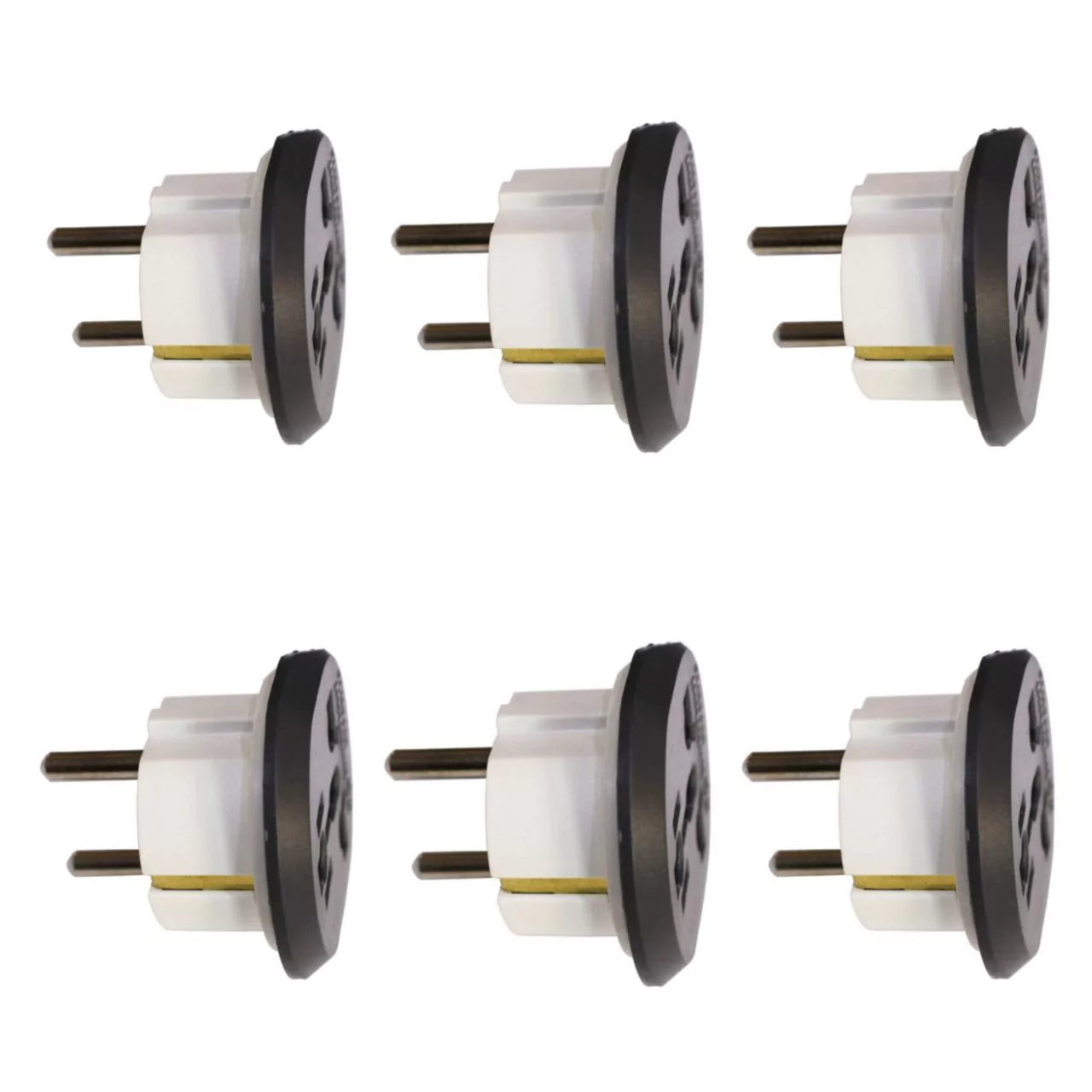 دوشاخه تبدیل برق 3 به 2 بهداد الکتریک مدل 16 آمپر بسته 6 عددی