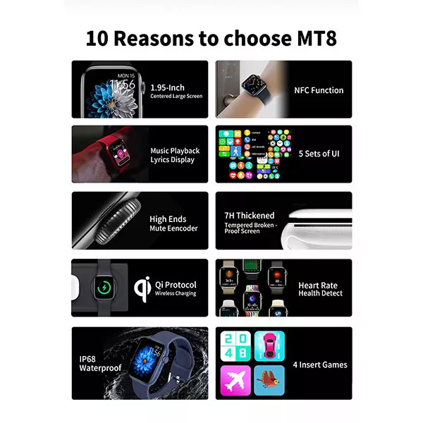 ساعت هوشمند اینفینیت مدل MT8