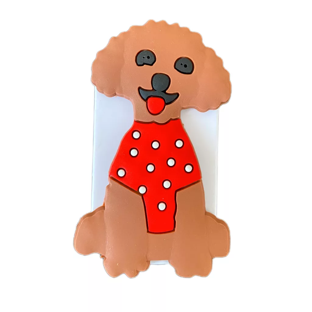 پایه نگهدارنده گوشی موبایل پاپ سوکت مدل سیلیکونی فانتزی طرح سگ بامزه