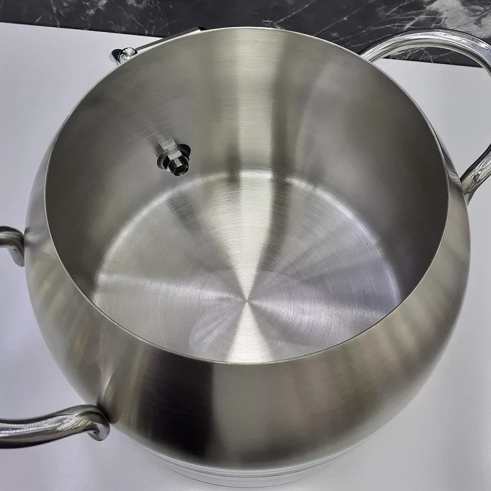 ست کتری و قوری نزاز مدل استیل طرح ترک