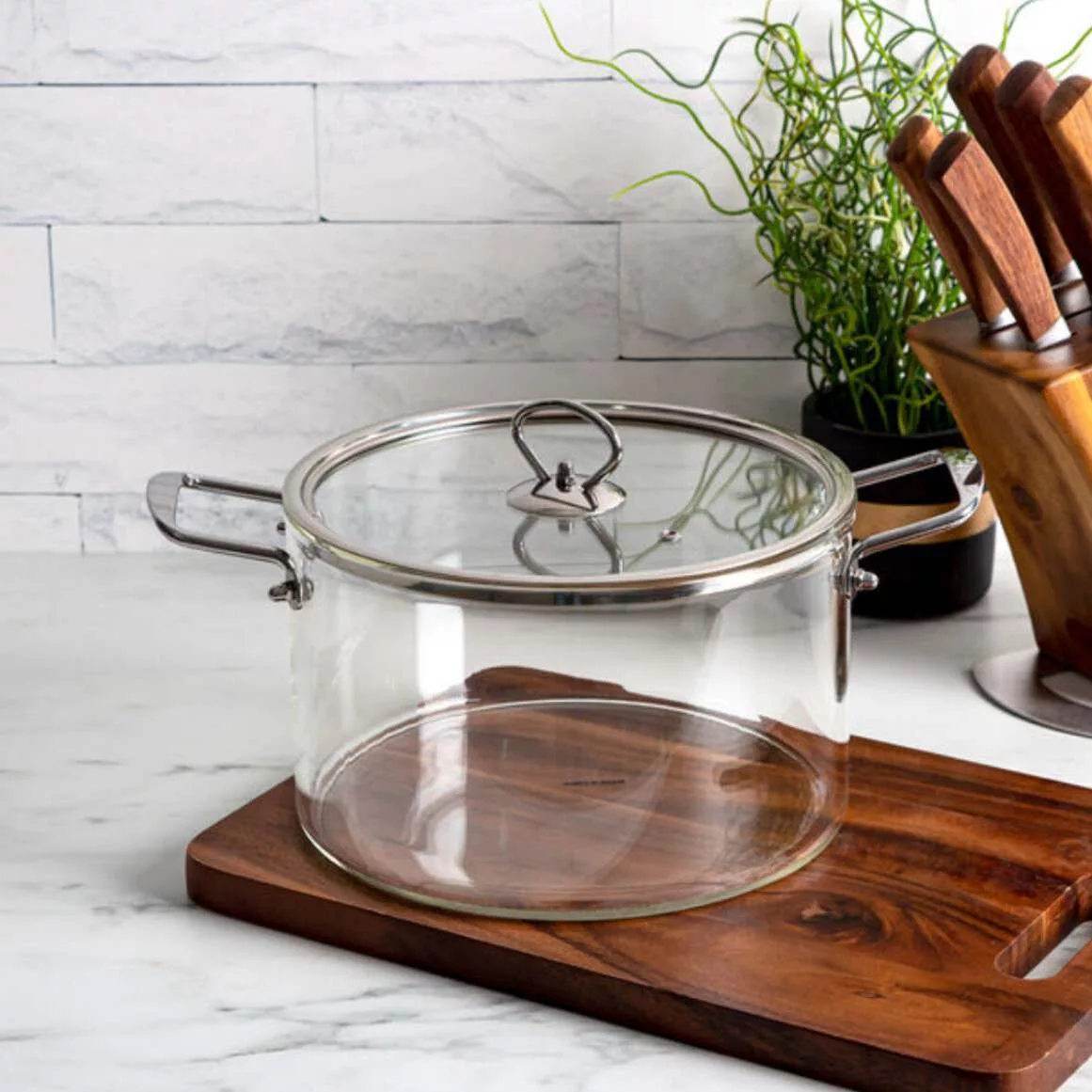 سرویس قابلمه 2 پارچه مدل شعله مستقیم شیشه ایی NC23,NC24