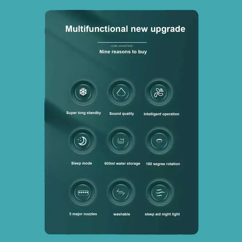 پنکه رومیزی مدل مه پاش 4in1 Air Cooling