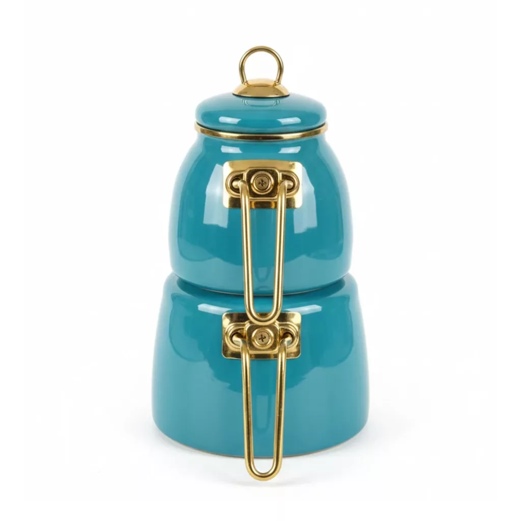 ست کتری و قوری پاچی مدل YASILO گنجایش کتری 2 لیتر و گنجایش قوری 1 لیتر