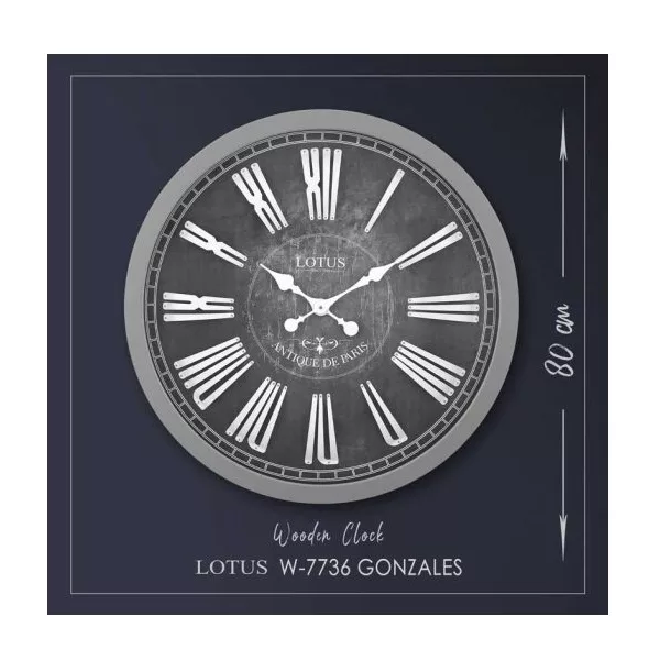 ساعت دیواری لوتوس مدل W-7736-GONZALES