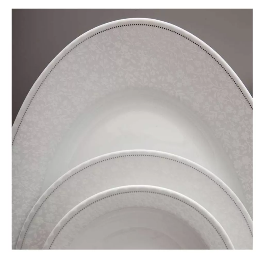 سرويس غذاخوری 28 پارچه چینی زرین ایران مدل ايتاليا اف کلارا کد 0128 درجه عالی