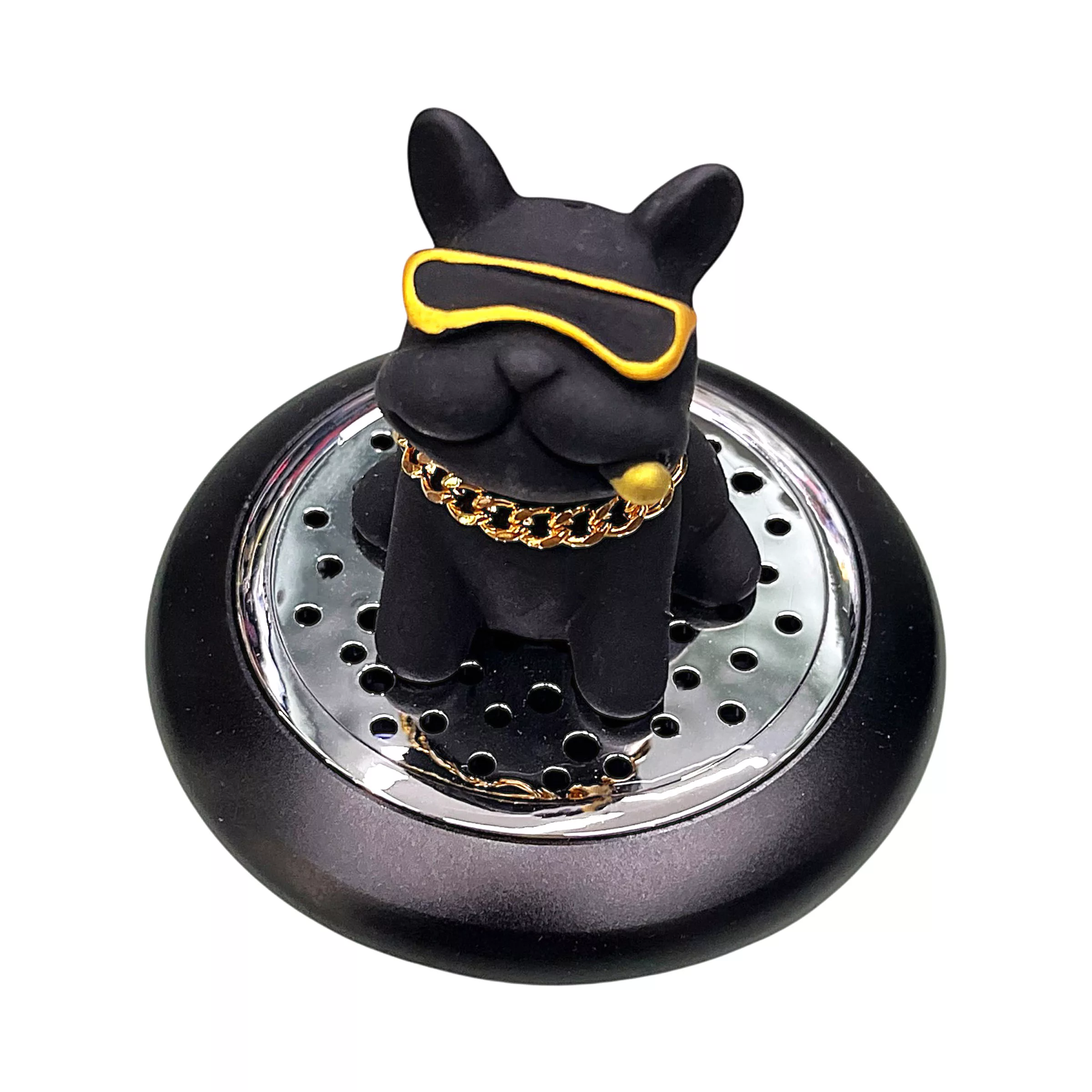 خوشبوکننده خودرو رو داشبوردی مدل سگ لاکچری کد BLK