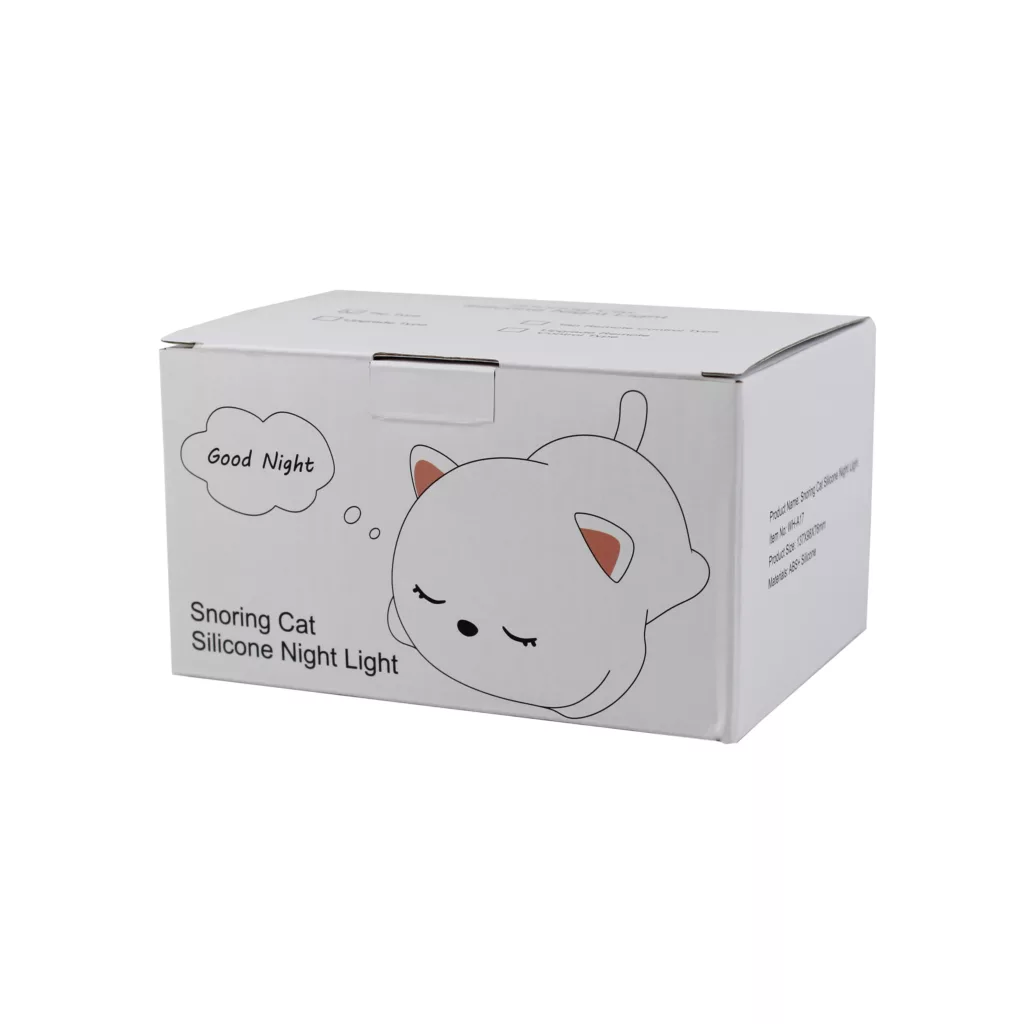 چراغ خواب کودک مدل سیلیکونی طرح گربه کد WH-A17