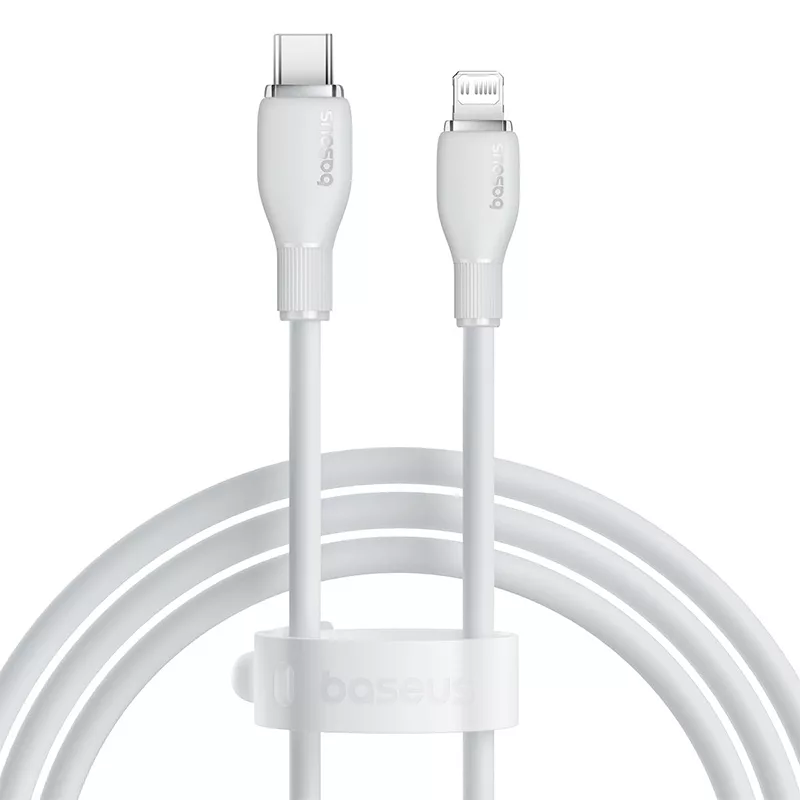 کابل تبدیل USB-C به لایتنینگ بیسوس مدل Pudding Gentle 20W طول 1.2 متر