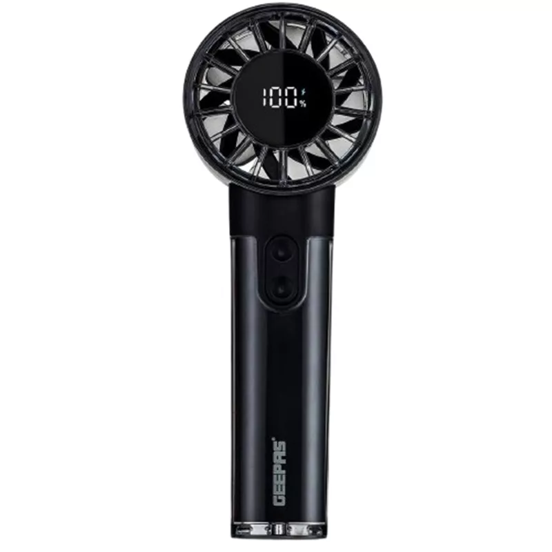 پنکه شارژی جی پاس مدل GF21226 ظرفیت 3000 میلی‌آمپر ساعت