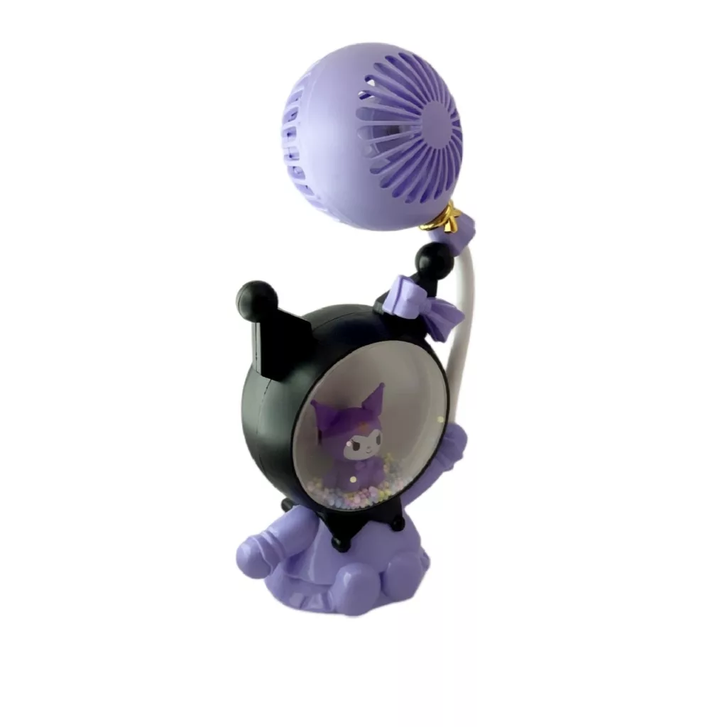 آباژور رومیزی کودک مدل کرومی پنکه دار