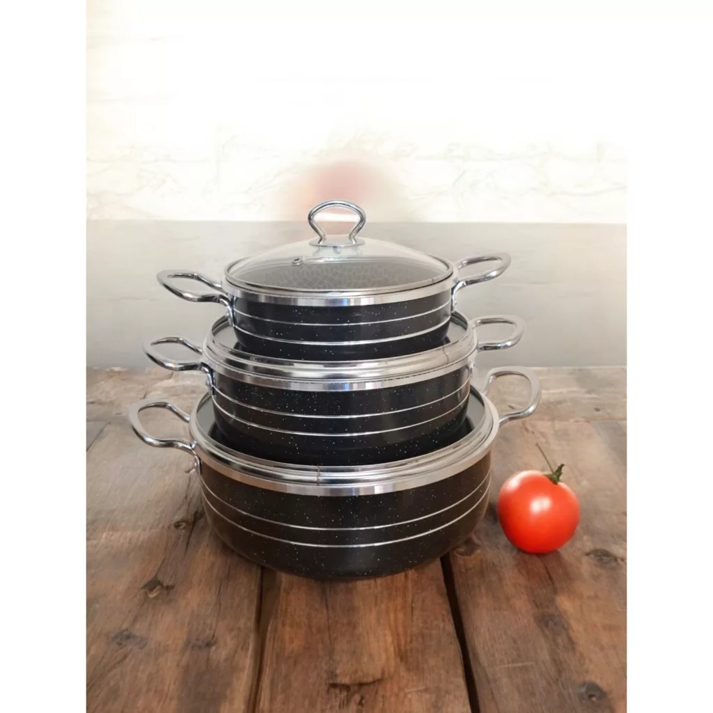 سرویس تابه گرانیتی 6 پارچه آوا فرجام مدل هیراد