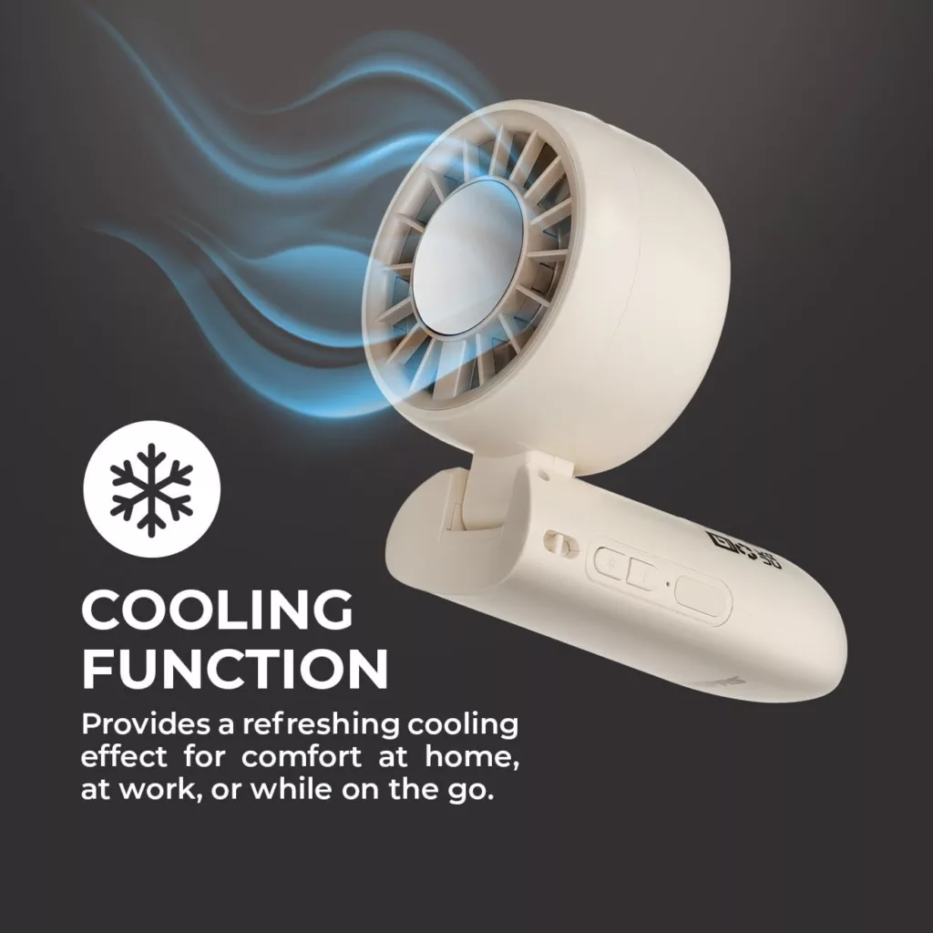 پنکه شارژی جی پاس مدل GF21225 ظرفیت 2000 میلی آمپر ساعت