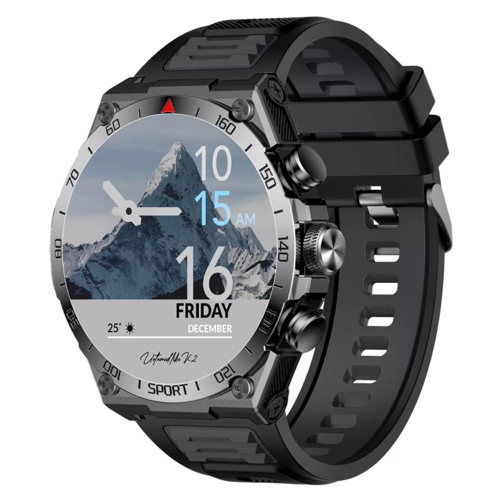 ساعت هوشمند گلوریمی مدل K2 دارای قابلیت های صفحه نمایش رنگی و لمسی، کنترل سطح اکسیژن، بند سیلیکونی