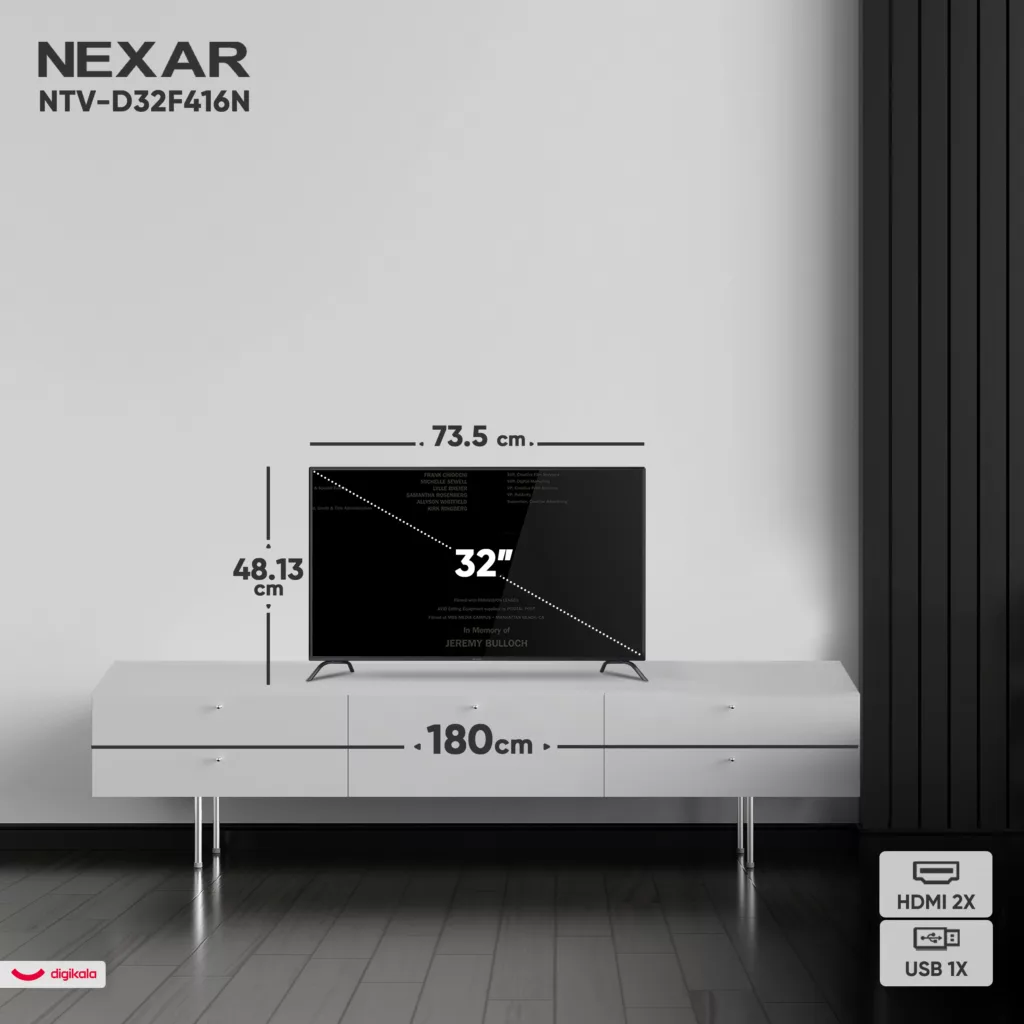تلویزیون 32 اینچ ال ای دی نکسار مدل NTV-D32F416N