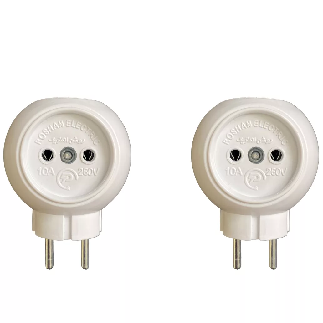 سه راهی برق روشن الکتریک مدل کپل بسته 2 عددی