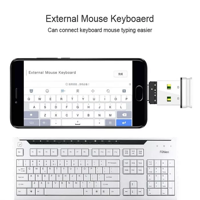 مبدل USB به USB-C کد OTG-AC102 بسته 2 عددی