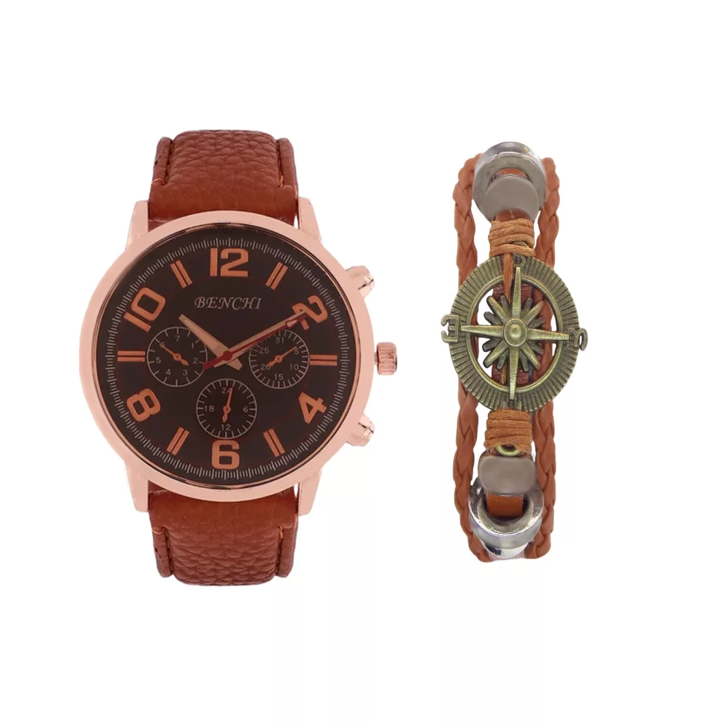 ست ساعت مچی عقربه‌ای کوارتز و دستبند زنانه مدل C.E299C.1