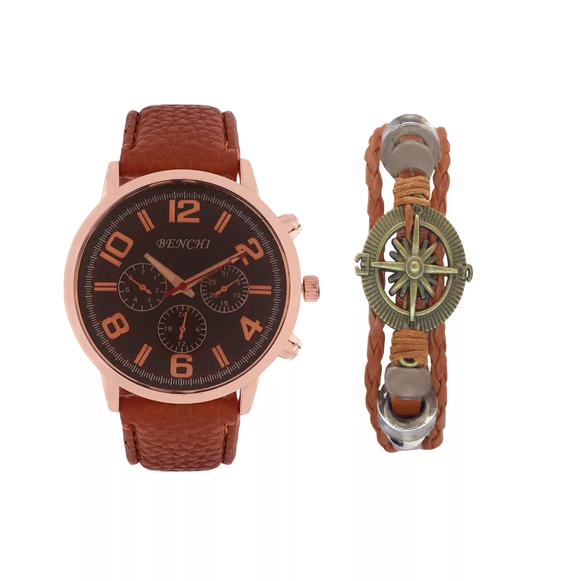 ست ساعت مچی عقربه‌ای کوارتز و دستبند زنانه مدل C.E299C.1