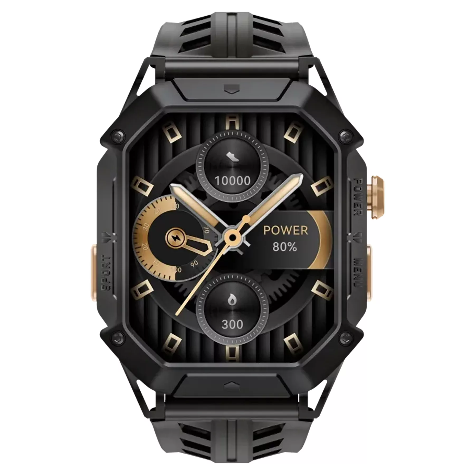 ساعت هوشمند 52 میلیمتری هایلو مدل IRON N1 با بند سیلیکونی