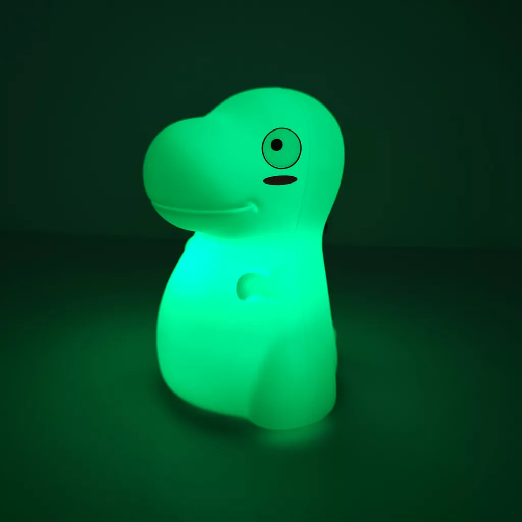 چراغ خواب اتاق کودک مدل ضربه ایی سیلیکونی طرح دایناسور