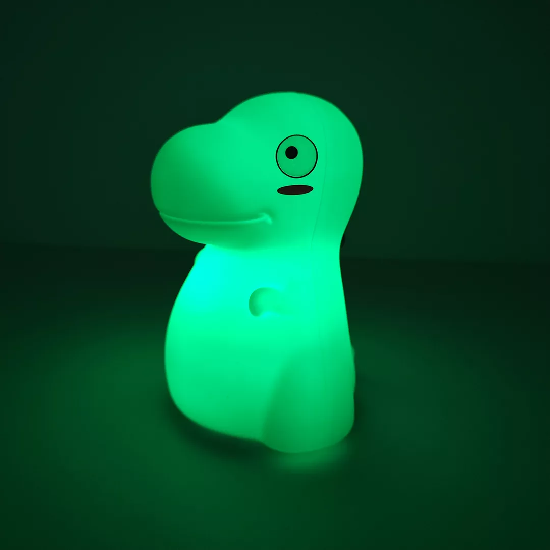 چراغ خواب اتاق کودک مدل ضربه ایی سیلیکونی طرح دایناسور