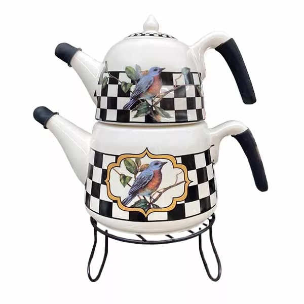 ست کتری و قوری ریور مدل آواز با گنجایش کتری 2.5 لیتر گنجایش قوری 0.8 لیتر