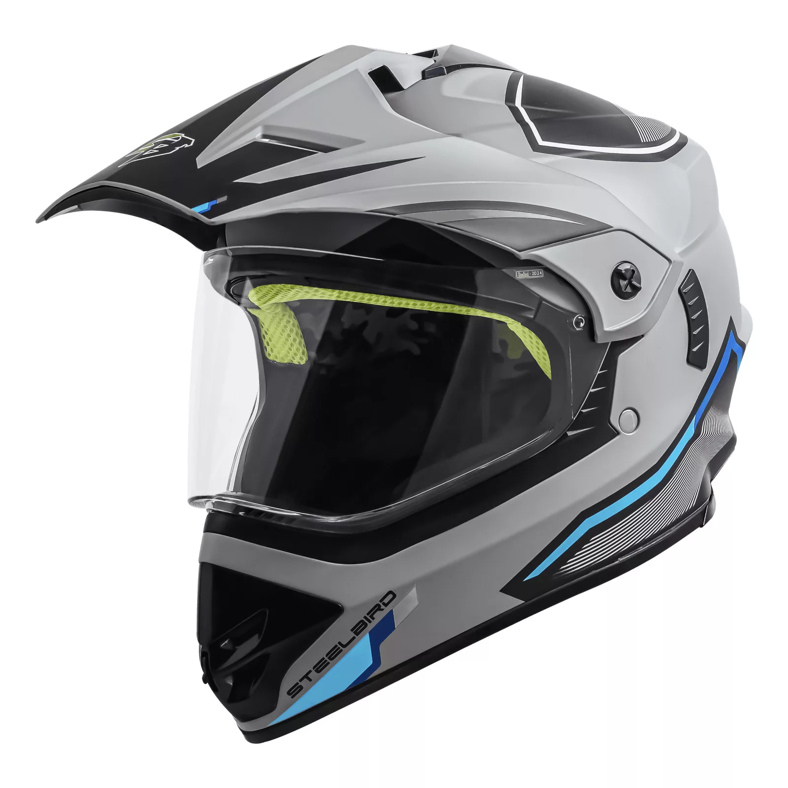 کلاه کاسکت چانه‌دار استیل برد مدل Racer TGrey