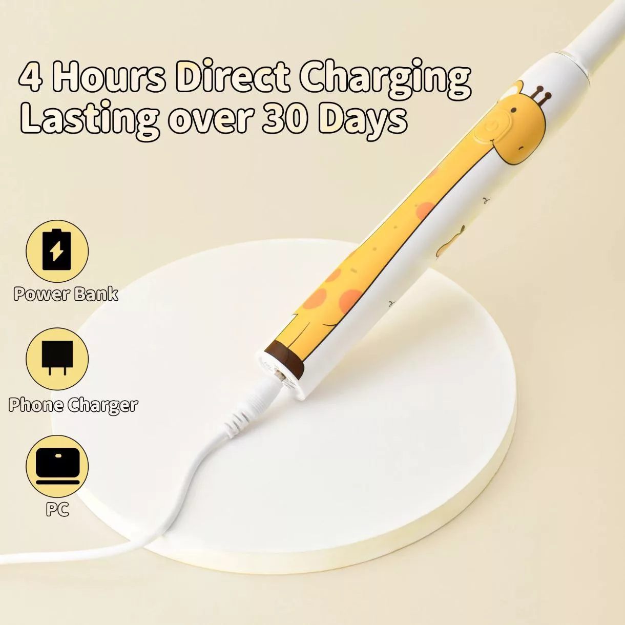 مسواک برقی کودک مدل MST 2809 به همراه 4 سری یدک