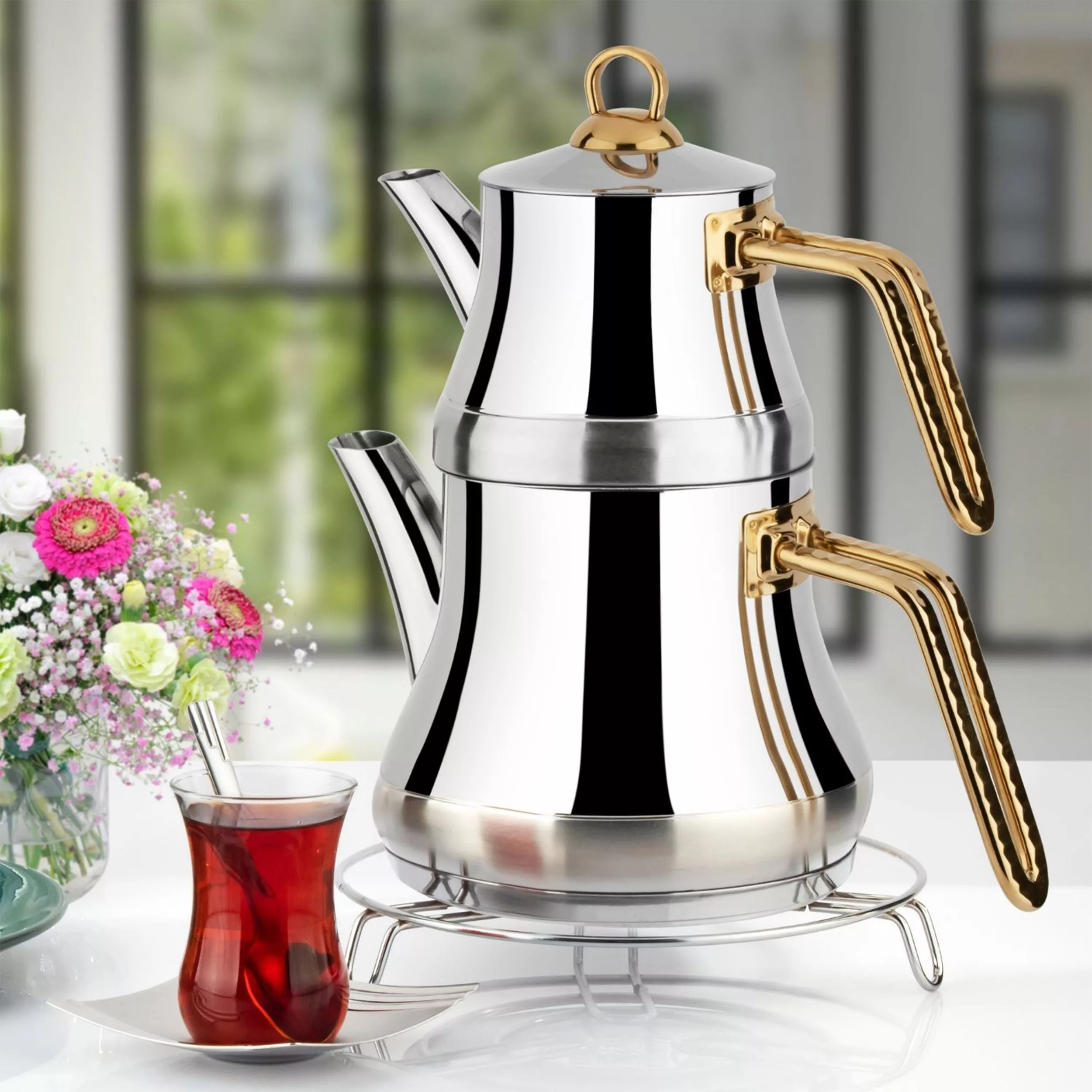 ست کتری و قوری لینس مدل Naz - aile