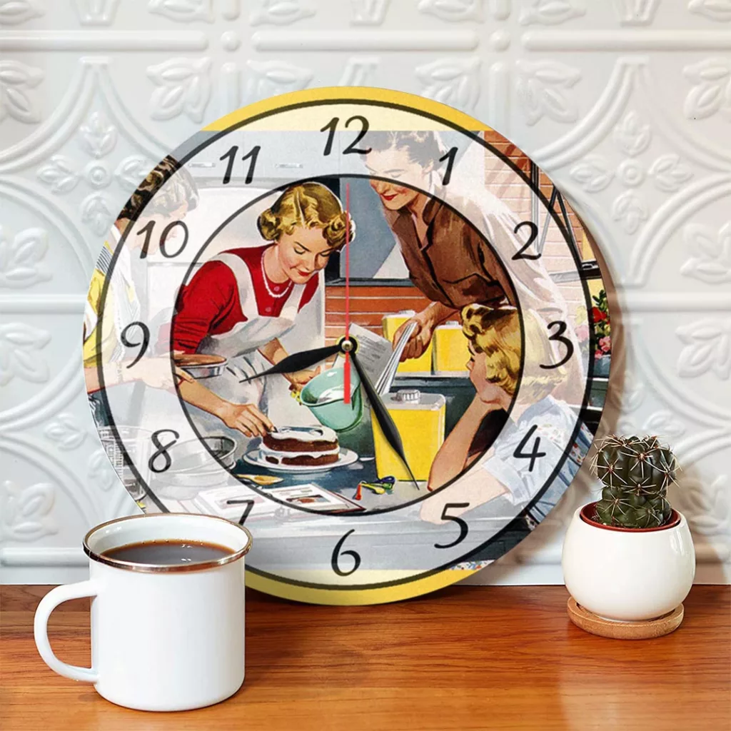 ساعت دیواری طرح آشپزخانه و کیک کد 1318