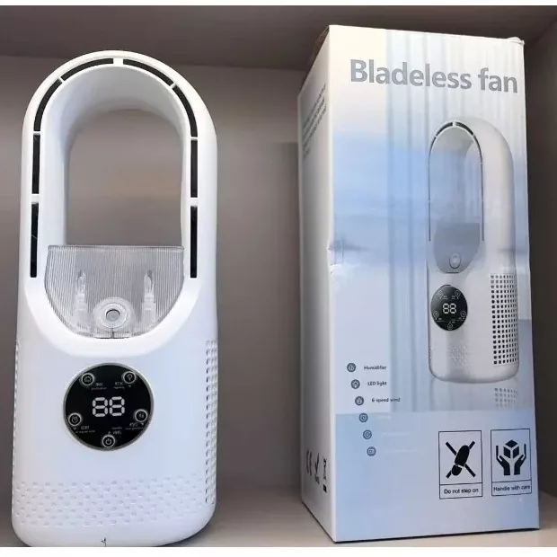 پنکه رومیزی مدل bladeless fan ظرفیت 3000 میلی آمپر ساعت