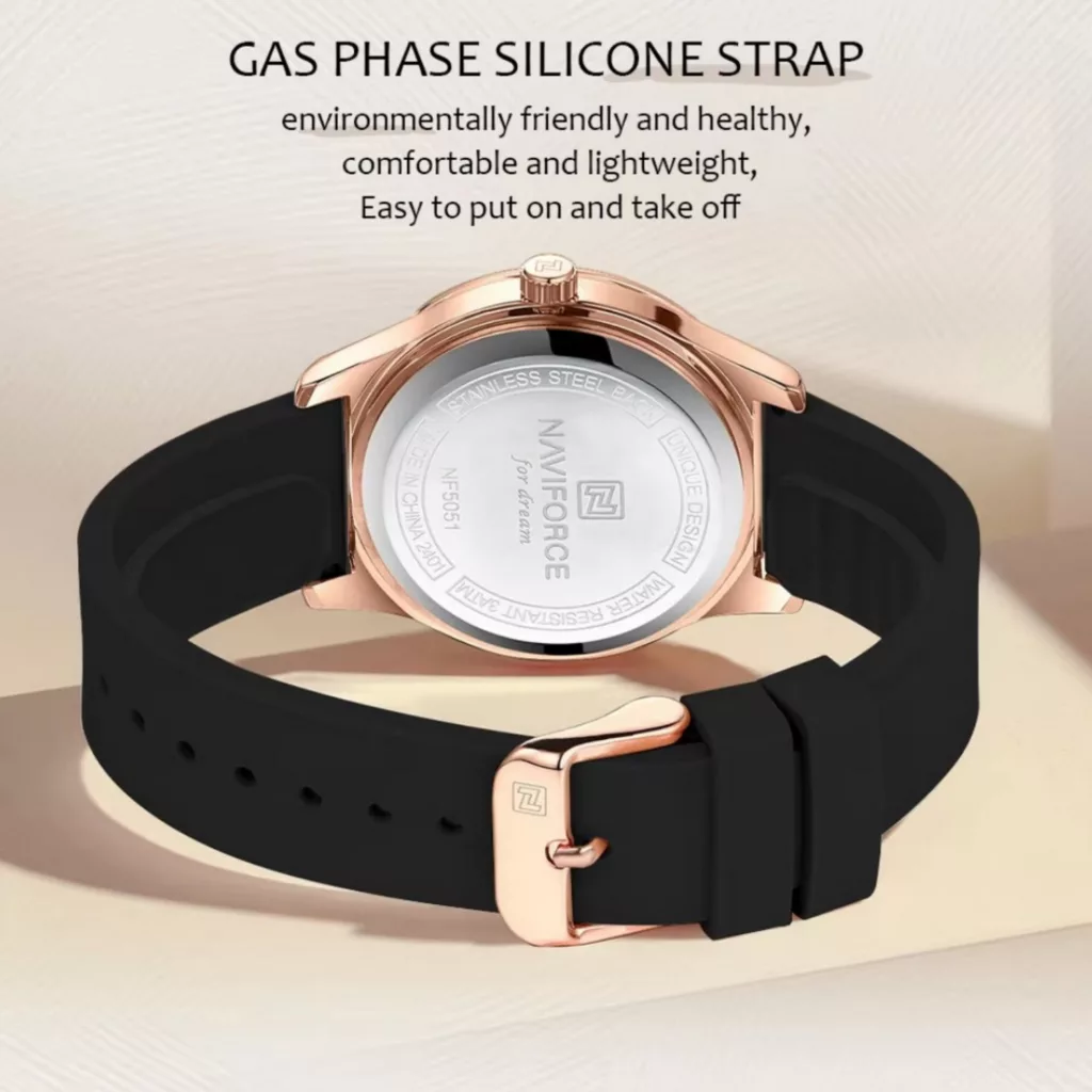 ساعت مچی عقربه ای زنانه نیوی فورس مدل NF5051BBR