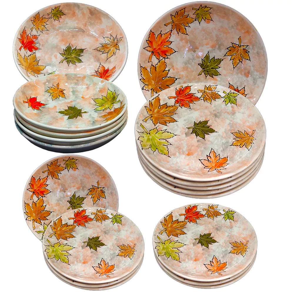 سرویس غذا خوری 18 پارچه مدل پاییزی