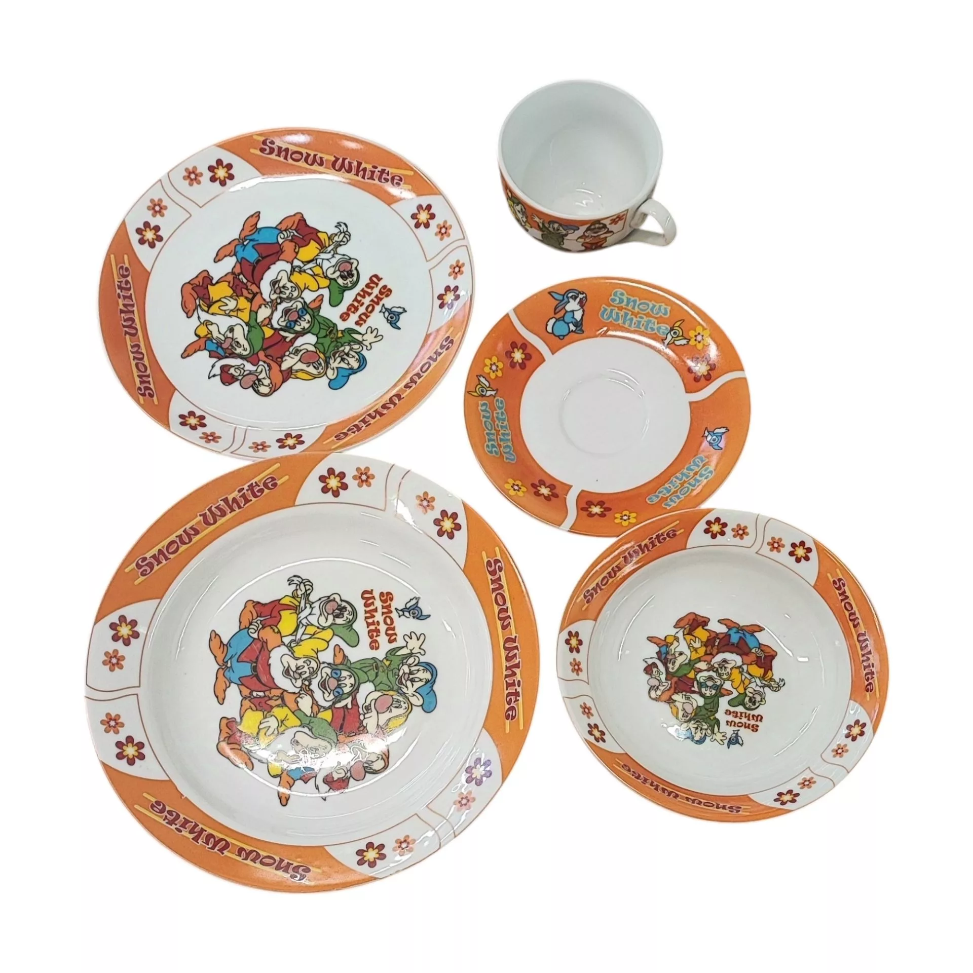 سرویس غذاخوری 5 پارچه مرجان مدل شخصیت کارتونی