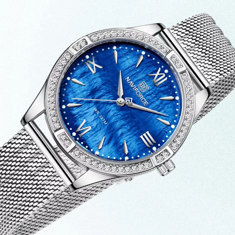 ساعت مچی عقربه ای زنانه نیوی فورس مدل NF5028SBE